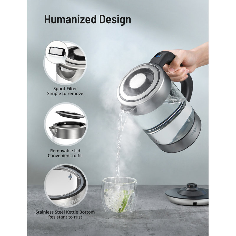 Paris Rhône 1.7l 1500w Electric Kettle With 6 Temperature Settings